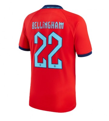 England Jude Bellingham #22 Replika Udebanetrøje VM 2022 Kortærmet